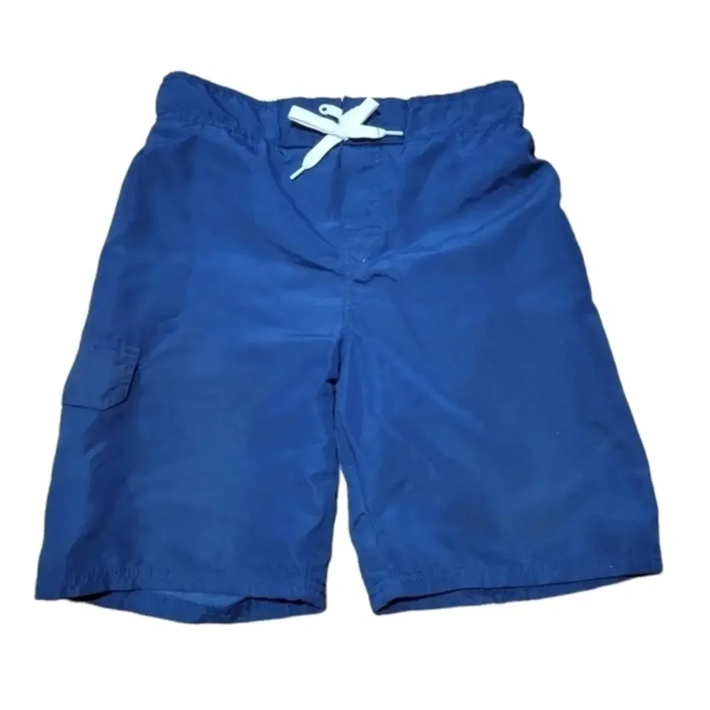 Boy's Navy Blue Swim‎ Trunks